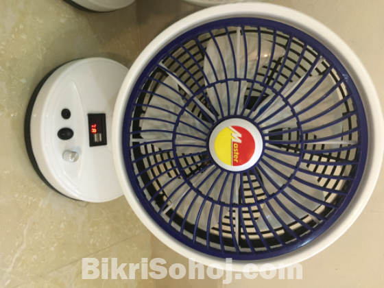 Rechargeable charger fan